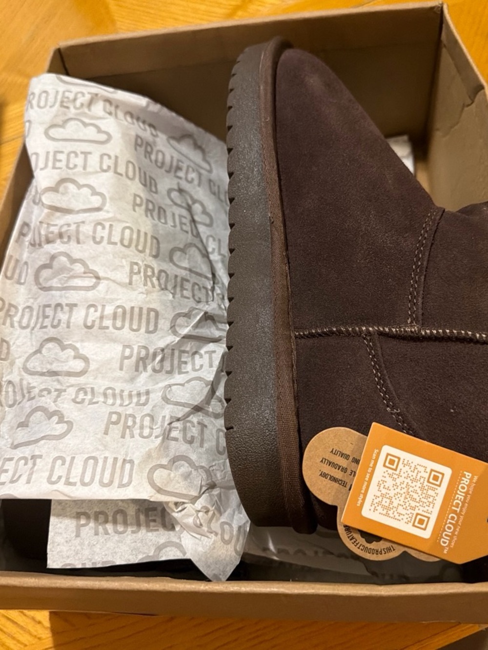 Project Cloud Women's Dark Brown Suede Ankle Booties